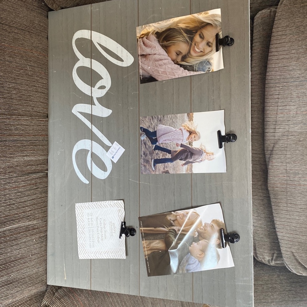 Picture frame, great for a wedding or anniversary or baby $10 or best offer